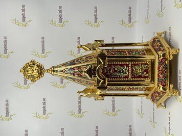 Дарохранительница в позолоте и эмали. 3-43А фото