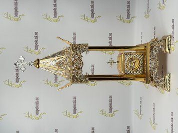 Дарохранительница в позолоте и посеребрении 6-73 фото
