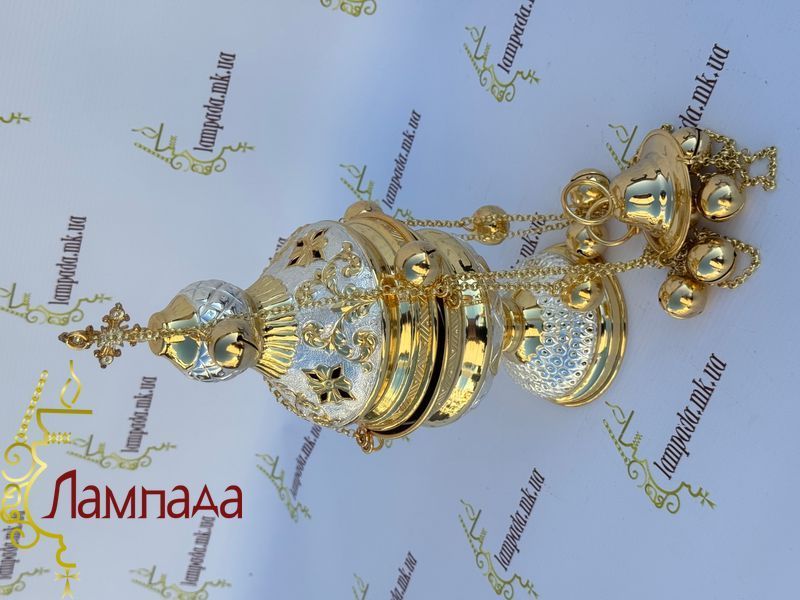Кадило в позолоті та посрібленні 15-13АН фото