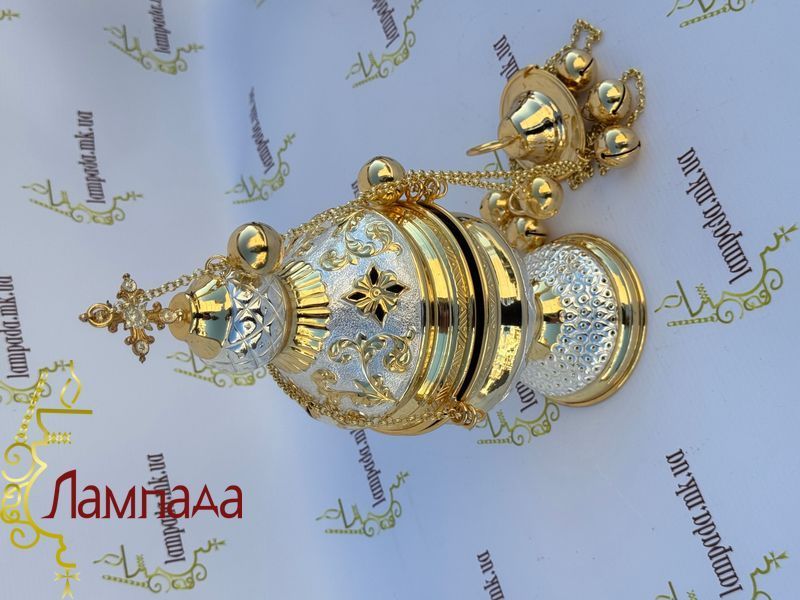 Кадило в позолоті та посрібленні 15-13АН фото