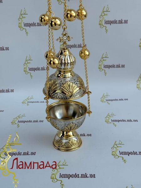 Кадило в позолоті та посрібленні 15-05АН фото