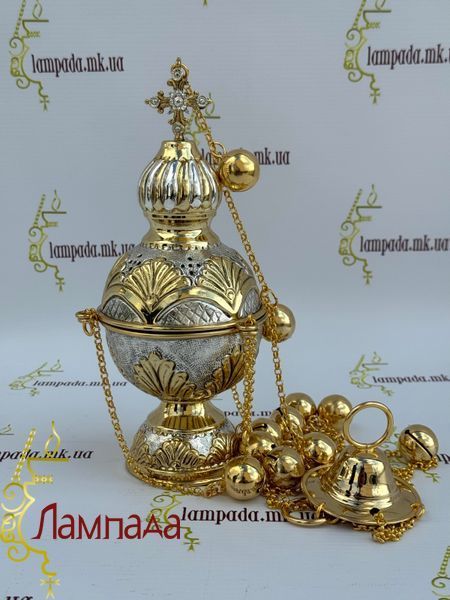 Кадило в позолоті та посрібленні 15-05АН фото
