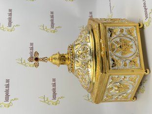 Мощевик изготовлен из бронзы, в позолоте и посеребрении. 15АН фото