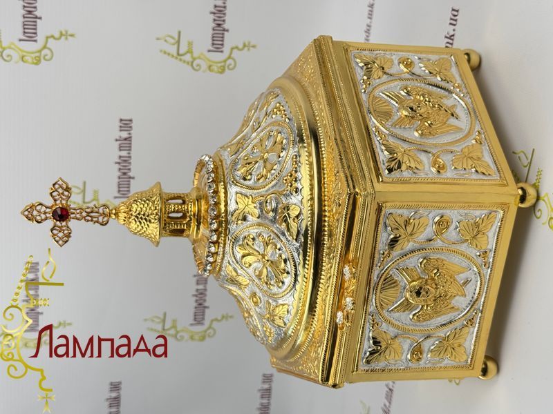 Мощевик изготовлен из бронзы, в позолоте и посеребрении. 15АН фото