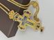 Крест изготовлен из бронзы, в позолоте украшен драгоценными камнями цирконий. SA310 фото 1