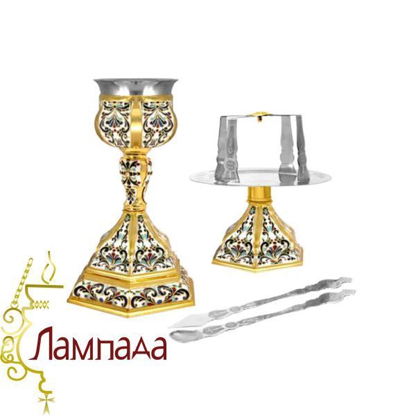 Євхарестійний набір в позолоті і в емалі 15-156 фото