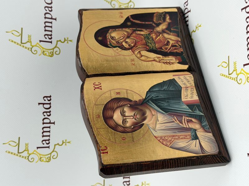 Ікона Книга Божої Матері та Ісуса Христа  18*24 КНИГА 5х-35 фото